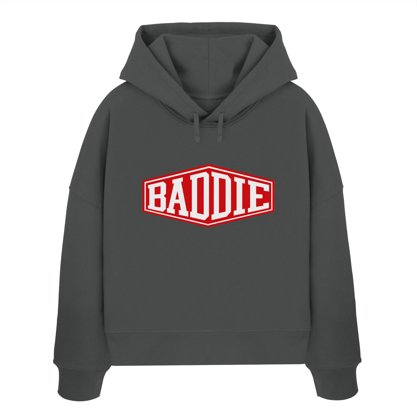 Baddie – Freches Design für Bad Girls - Blood Red Edition - Womens Organic Boxcut Hoodie