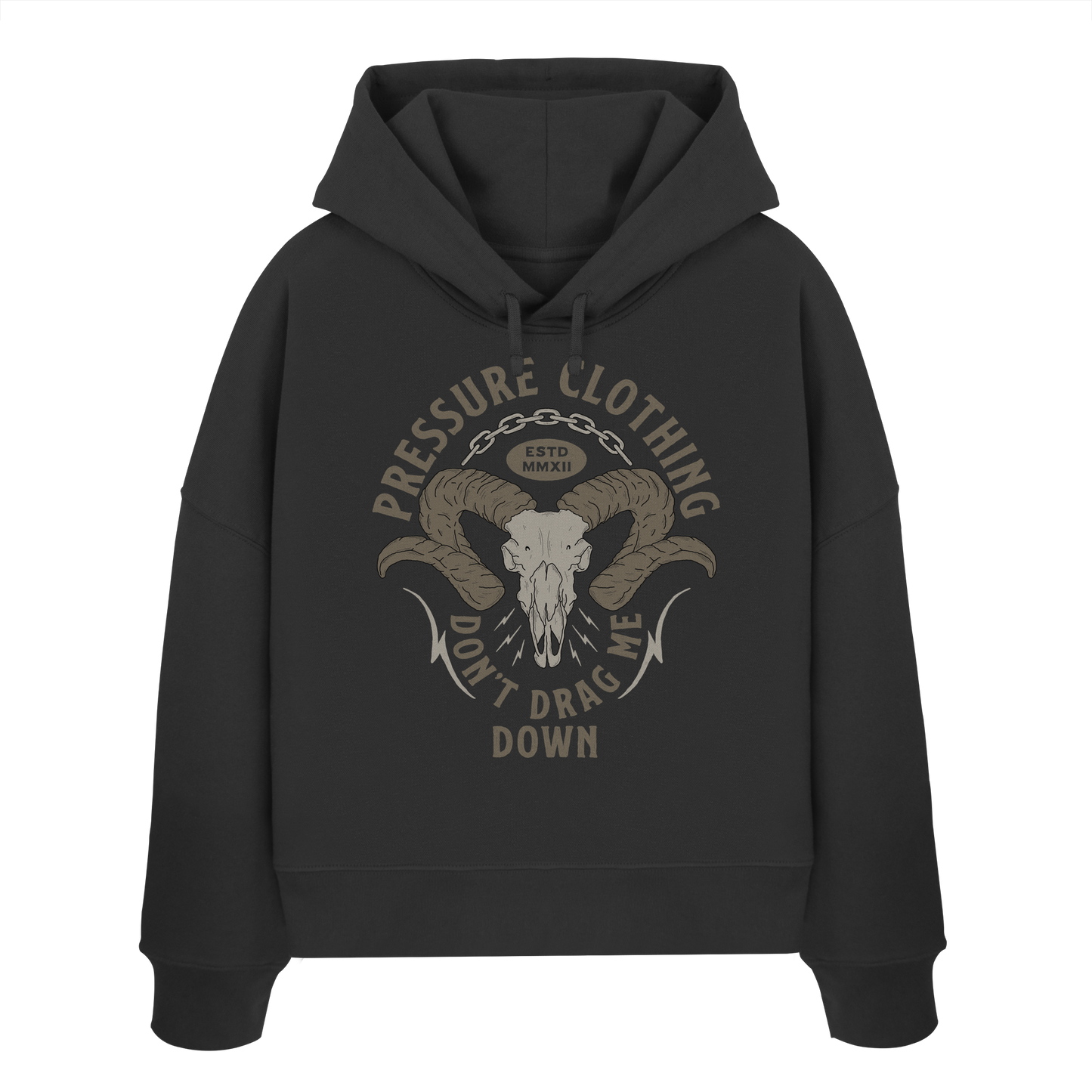 Domba - Pressure Cloth - Womens Organic Boxcut Hoodie