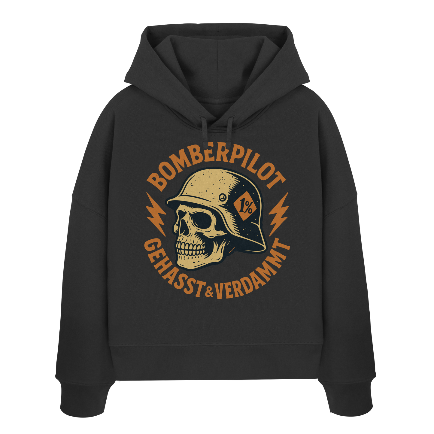 Bomberpilot - Gehasst Verdammt - Biker Mode - Womens Organic Boxcut Hoodie