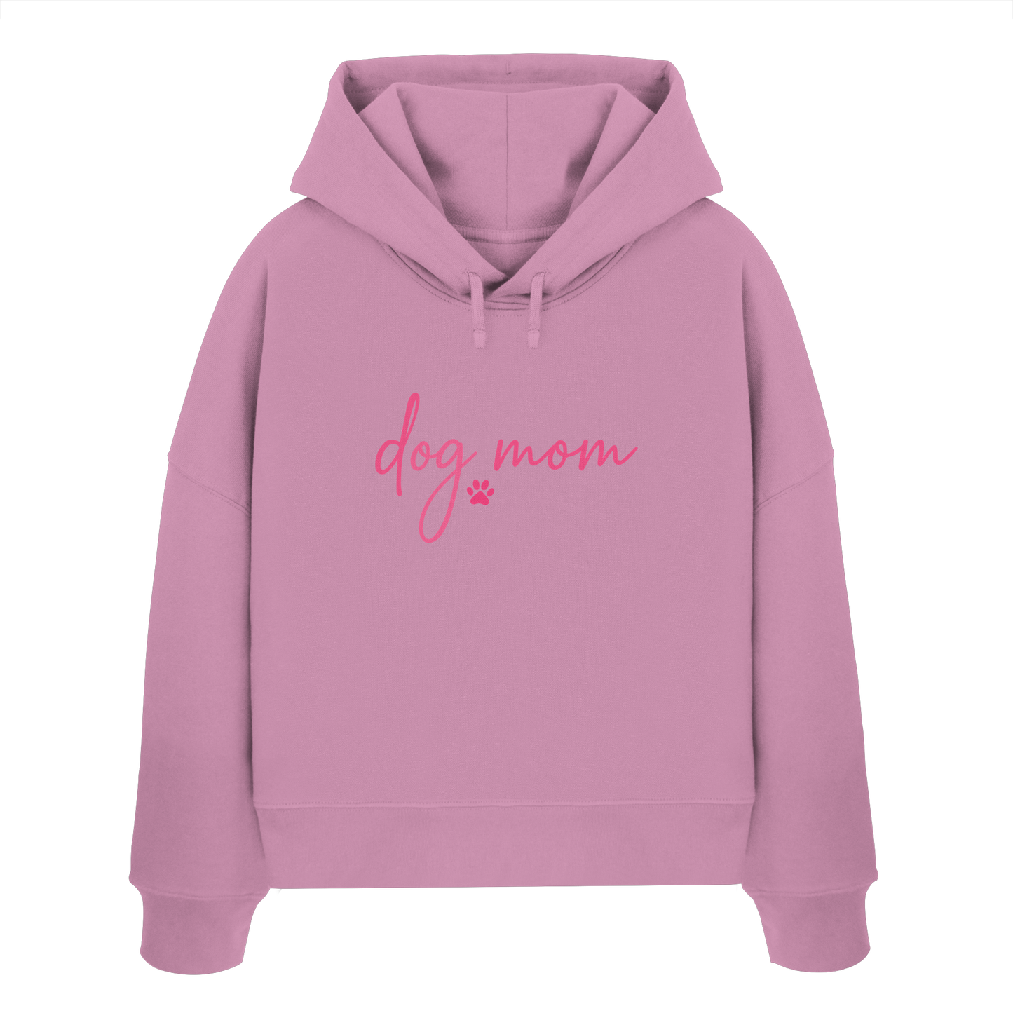 DOG MOM für Hundemamas und Hundemädchen - Womens Organic Boxcut Hoodie