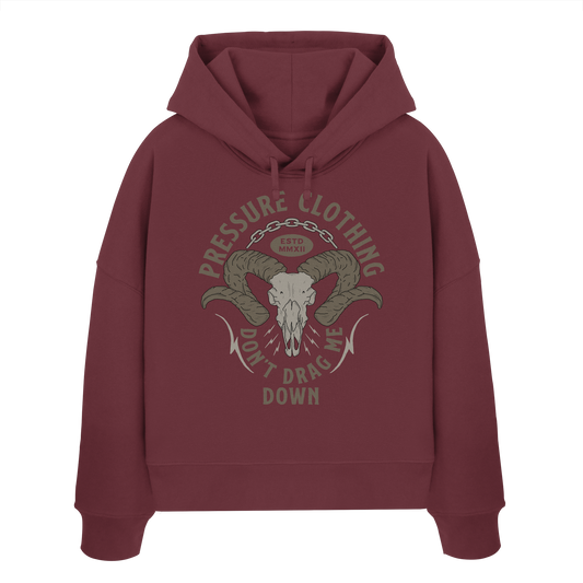 Domba - Pressure Cloth - Womens Organic Boxcut Hoodie