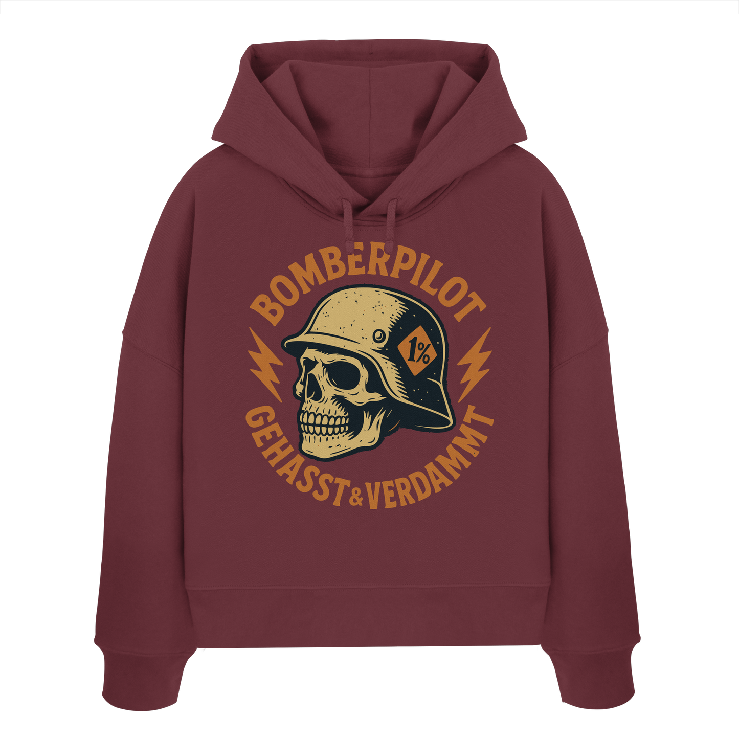 Bomberpilot - Gehasst Verdammt - Biker Mode - Womens Organic Boxcut Hoodie