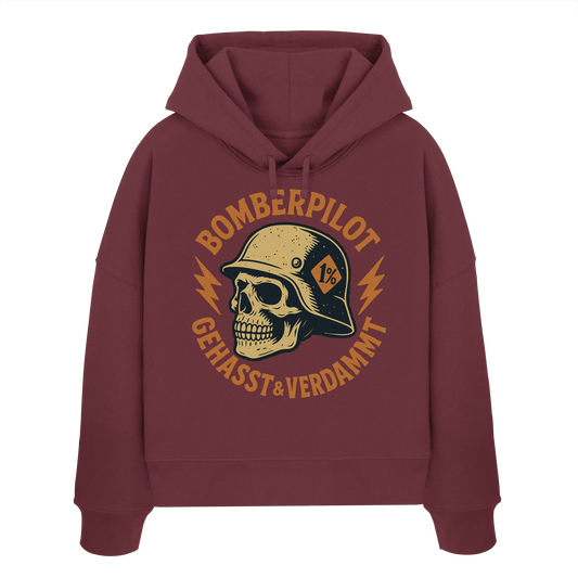 Bomberpilot - Gehasst Verdammt - Biker Mode - Womens Organic Boxcut Hoodie