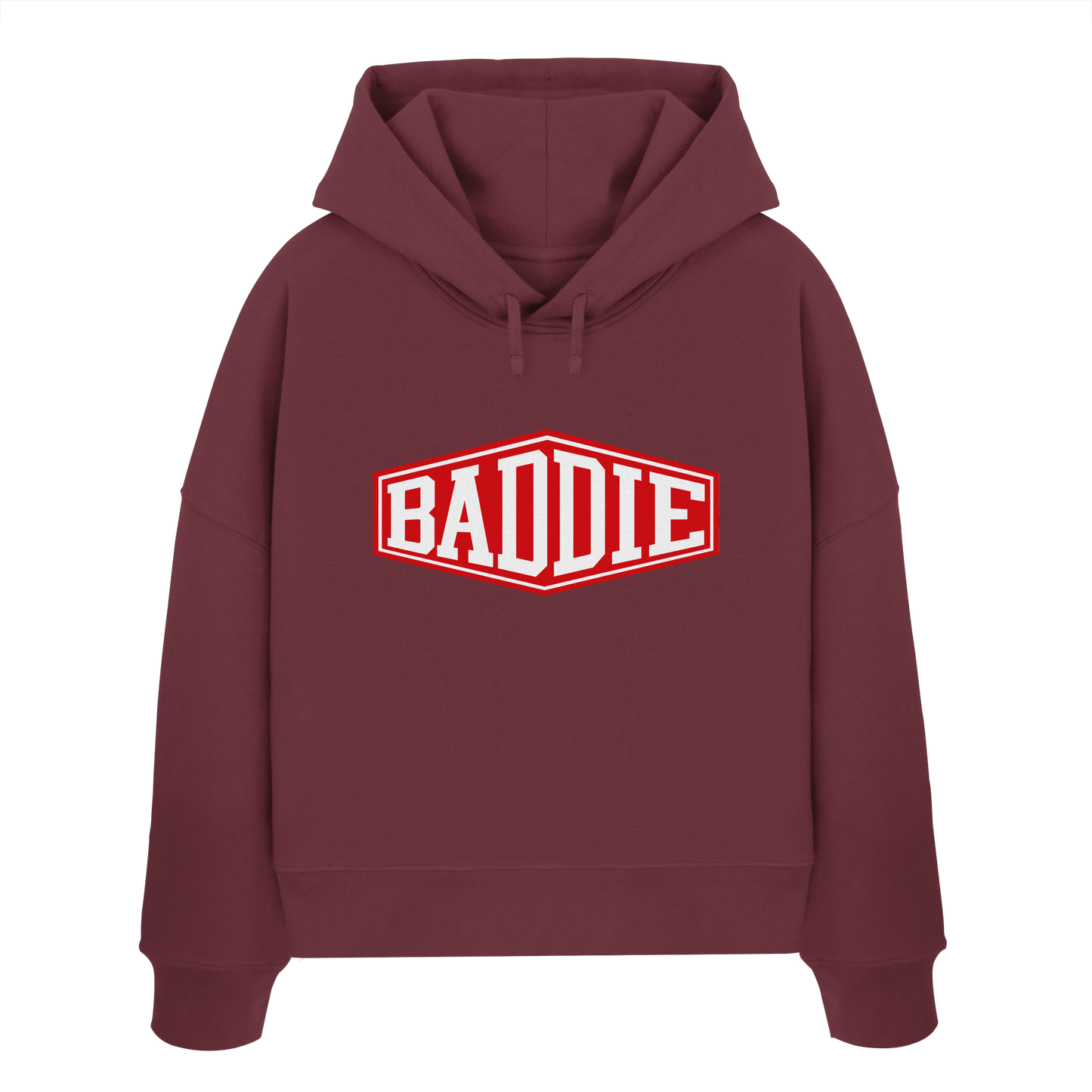 Baddie – Freches Design für Bad Girls - Blood Red Edition - Womens Organic Boxcut Hoodie
