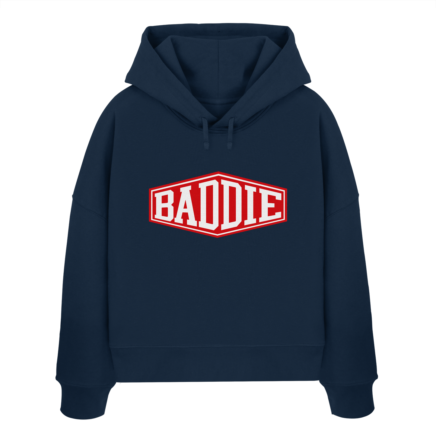Baddie – Freches Design für Bad Girls - Blood Red Edition - Womens Organic Boxcut Hoodie