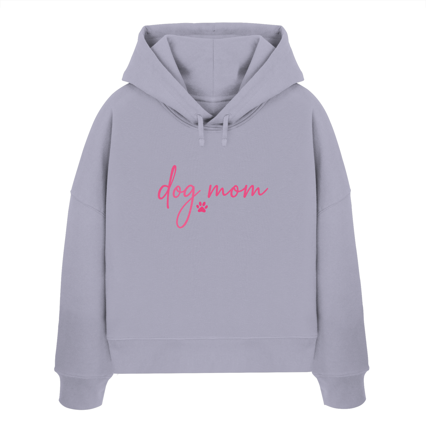 DOG MOM für Hundemamas und Hundemädchen - Womens Organic Boxcut Hoodie