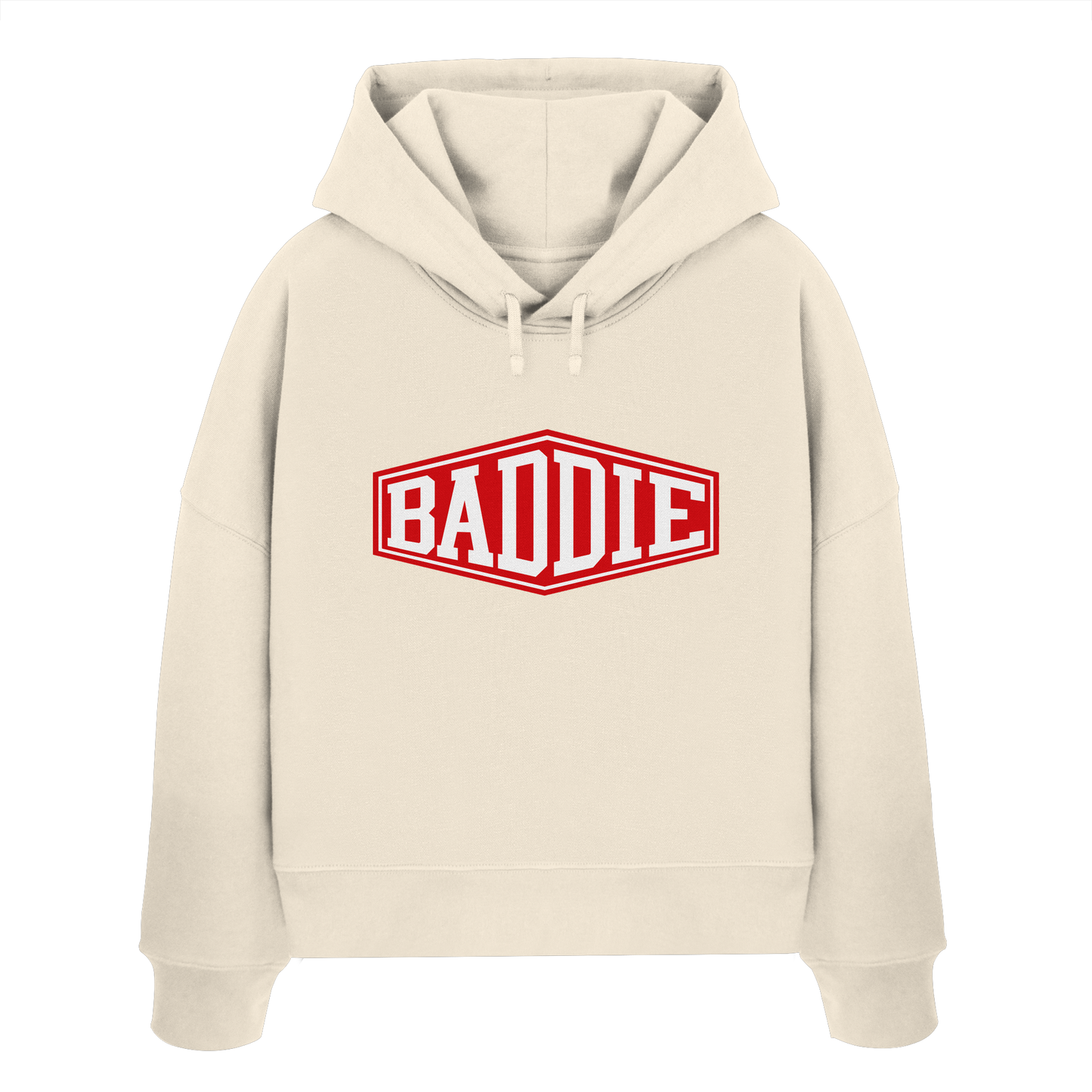 Baddie – Freches Design für Bad Girls - Blood Red Edition - Womens Organic Boxcut Hoodie