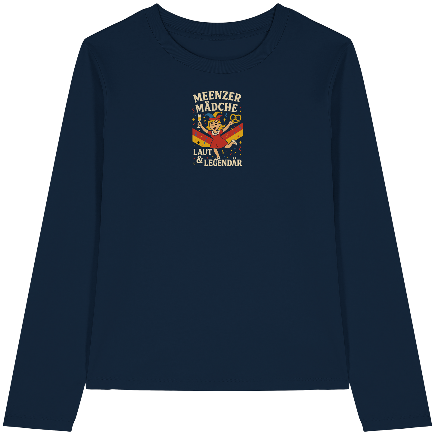 Meenzer Mädche – Laut & Legendär | Karneval Design - Womens Organic Longsleeve T-Shirt