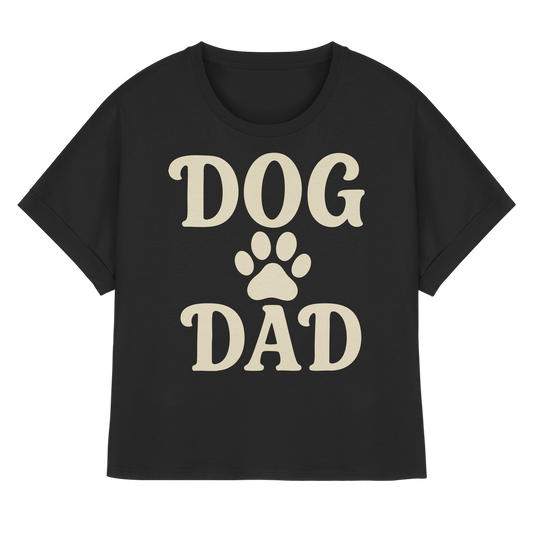 Dog Dad - Hundeliebhaber - Womens Organic Rolled Sleeves T-Shirt