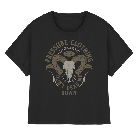 Domba - Pressure Cloth - Womens Organic Rolled Sleeves T-Shirt