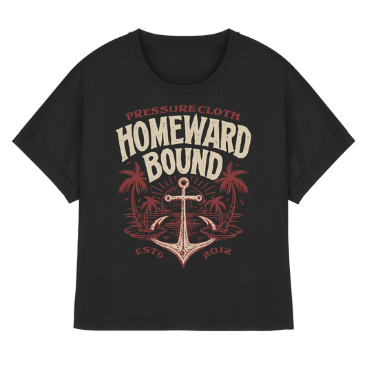 HOMEWARD BOUND - Pressure Cloth - Womens Organic Rolled Sleeves T-Shirt